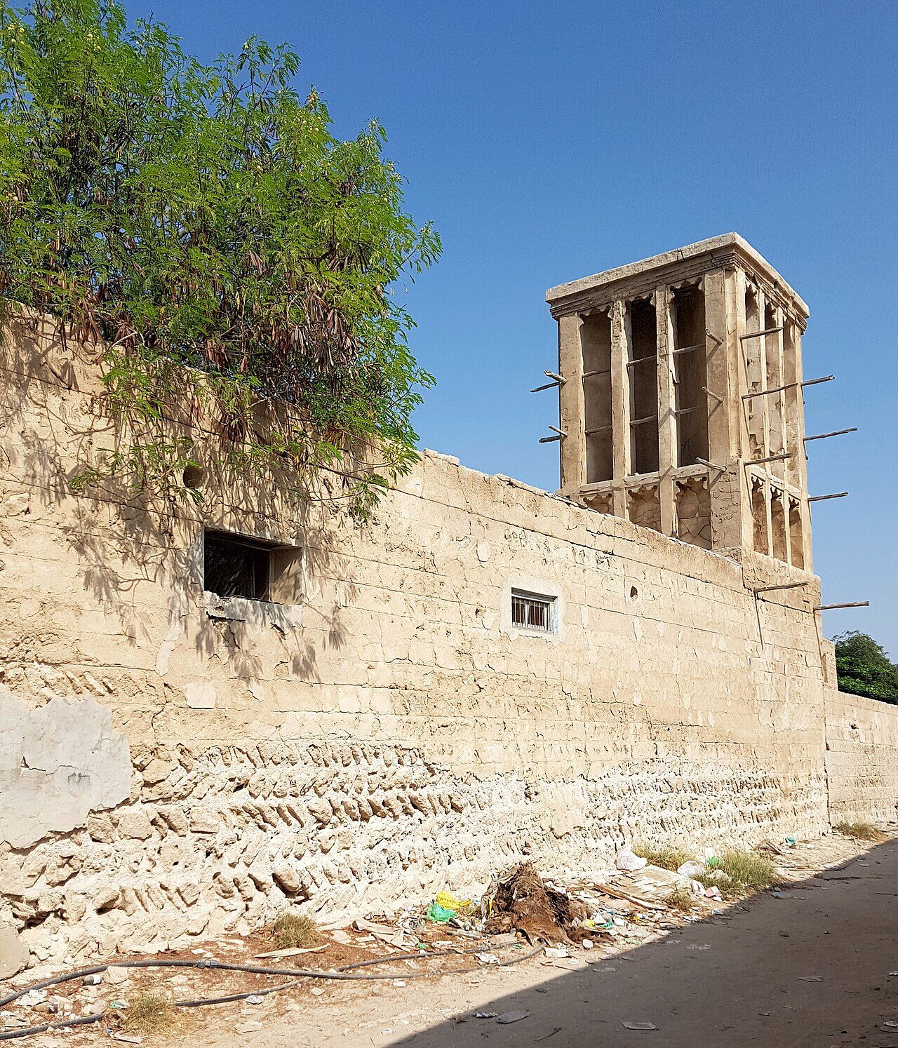Traditional barjeel (wind tower) in Umm Al Quwain